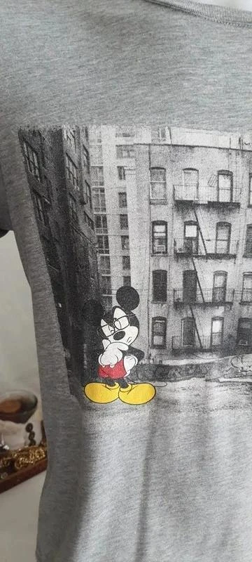 Grijze Mickey "Disney" T-shirt Maat M – photo 2